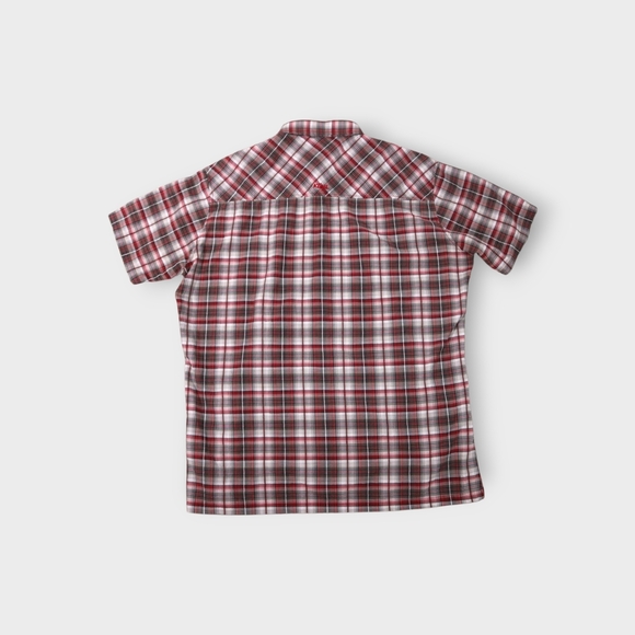 Kuhl Mens Shirt XL Short Sleeve Button Up Plaid Metal Buttons Breathable - Picture 5 of 7